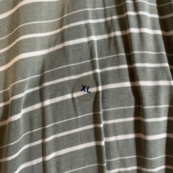 American Eagle Gray and White Stripped Long Sleeve - Picture 3 of 3